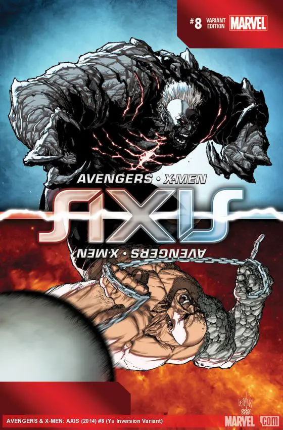 Avengers & X-Men: Axis (2014) #8 (Yu Inversion Variant)