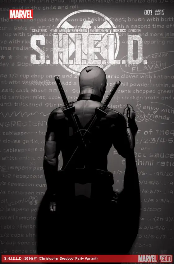S.H.I.E.L.D. (2014) #1 (Christopher Deadpool Party Sketch Variant)