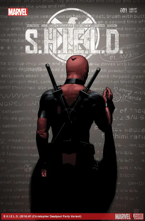S.H.I.E.L.D. (2014) #1 (Christopher Deadpool Party Variant)