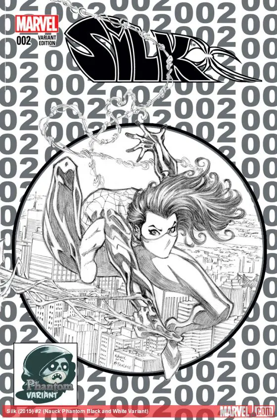 Silk (2015) #2 (Nauck Phantom Black and White Variant)