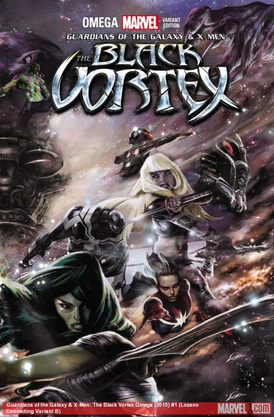 Guardians of the Galaxy & X-Men: The Black Vortex Omega (2015) #1 (Lozano Connecting Variant B)