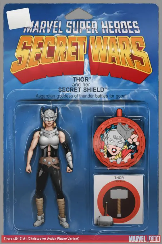 Thors (2015) #1 (Christopher Action Figure Variant)