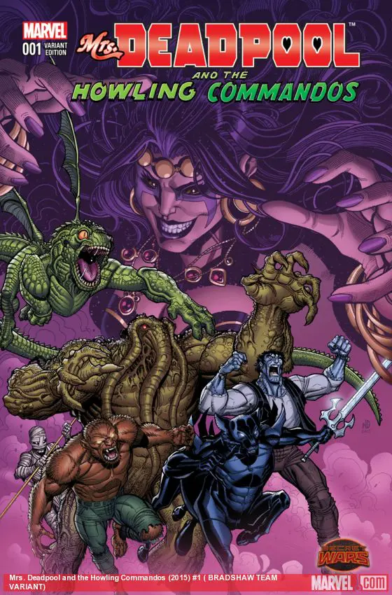Mrs. Deadpool and the Howling Commandos (2015) #1 ( BRADSHAW TEAM VARIANT)