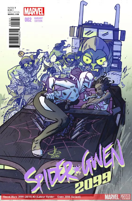 Secret Wars 2099 (2015) #2 (Latour Spider-​Gwen 2099 Variant)