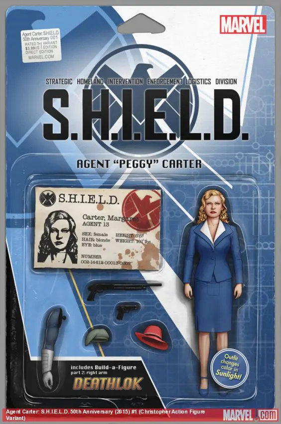 Agent Carter: S.H.I.E.L.D. 50th Anniversary (2015) #1 (Christopher Action Figure Variant)