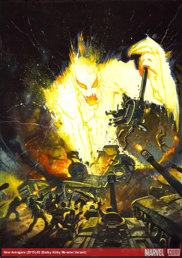 New Avengers (2015) #2 (Bisley Kirby Monster Variant)