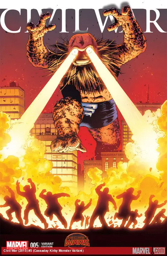 Civil War (2015) #5 (Cassaday Kirby Monster Variant)