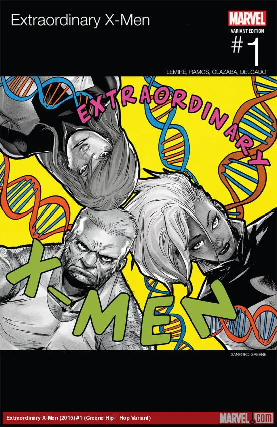 Extraordinary X-Men (2015) #1 (Greene Hip-​Hop Variant)