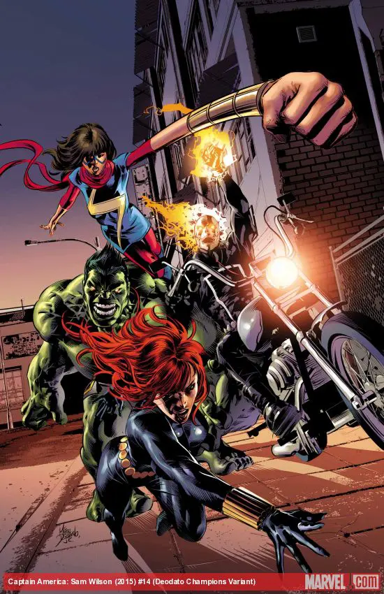 Captain America: Sam Wilson (2015) #14 (Deodato Champions Variant)