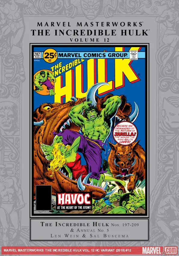 Marvel Masterworks: The Incredible Hulk Vol. 12 (Hardcover)