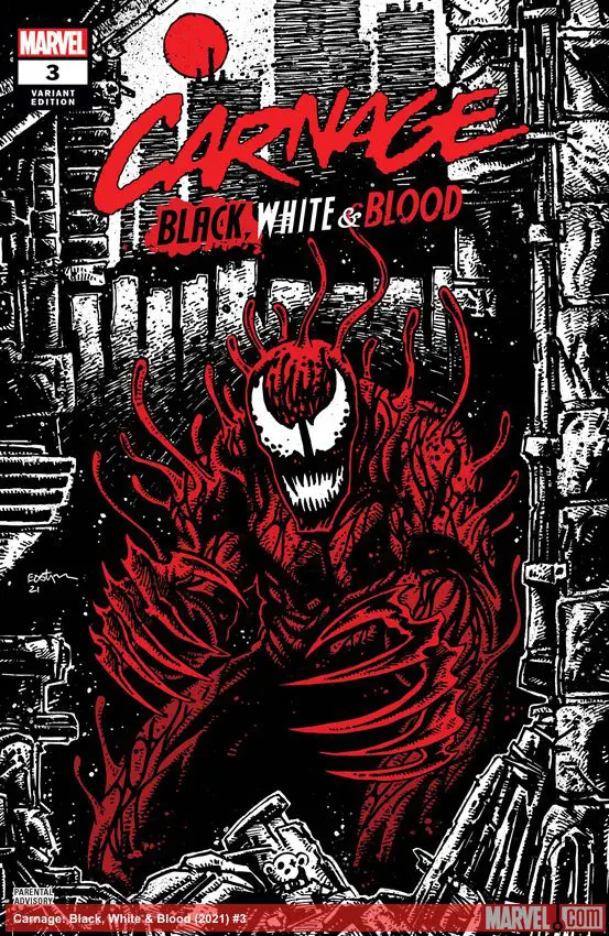 Carnage: Black, White & Blood (2021) #3 (Variant)