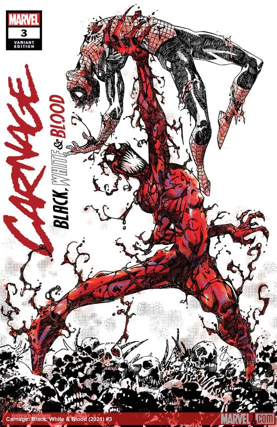 Carnage: Black, White & Blood (2021) #3 (Variant)