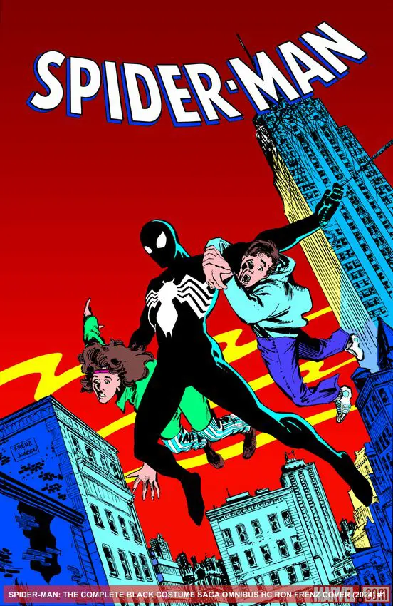 SPIDER-MAN: THE COMPLETE BLACK COSTUME SAGA OMNIBUS RON FRENZ COVER (Hardcover)