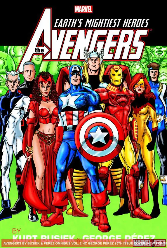 AVENGERS BY BUSIEK & PEREZ OMNIBUS VOL. 2 HC GEORGE PEREZ 25TH ISSUE COVER  NEW PRINTING  (Hardcover)
