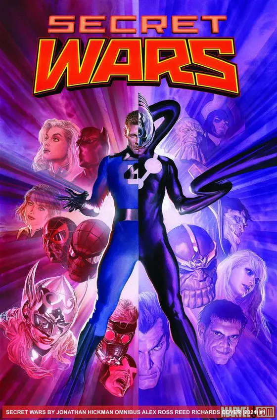 SECRET WARS BY JONATHAN HICKMAN OMNIBUS ALEX ROSS REED RICHARDS COVER (Hardcover)