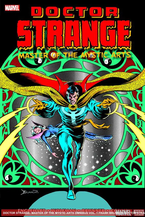 DOCTOR STRANGE: MASTER OF THE MYSTIC ARTS OMNIBUS VOL. 1 FRANK BRUNNER DOCTOR STRANGE & CLEA COVER (Hardcover)