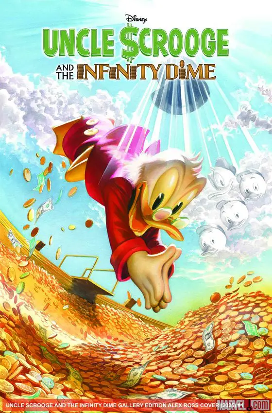 UNCLE SCROOGE AND THE INFINITY DIME GALLERY EDITION ALEX ROSS COVER (Hardcover)