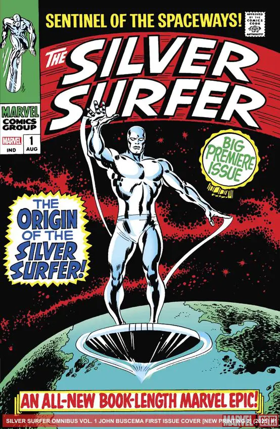 SILVER SURFER OMNIBUS VOL. 1 JOHN BUSCEMA FIRST ISSUE COVER (Hardcover)
