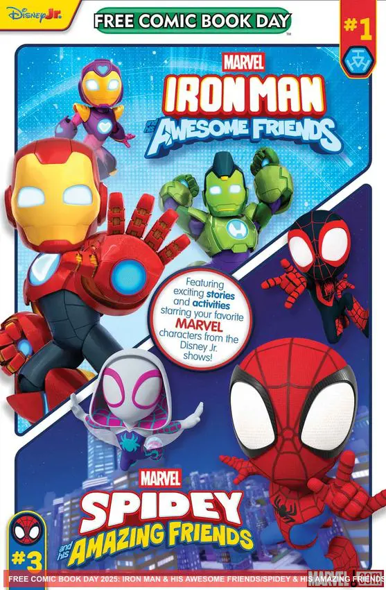 FREE COMIC BOOK DAY 2025: IRON MAN & HIS AWESOME FRIENDS/SPIDEY & HIS AMAZING FRIENDS (2025) #1