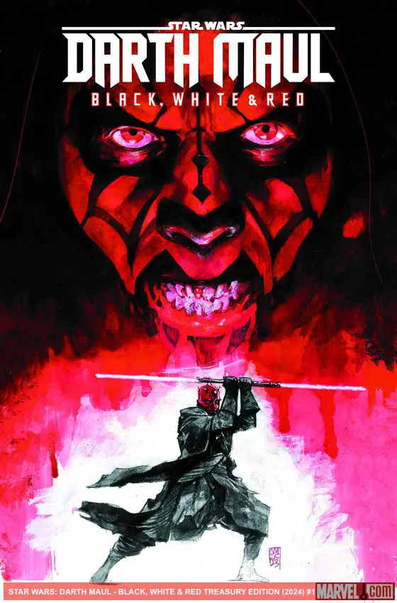 STAR WARS: DARTH MAUL - BLACK, WHITE & RED TREASURY EDITION (Trade Paperback)
