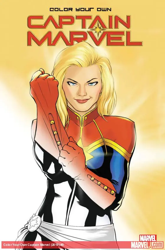 Color Your Own Captain Marvel (Trade Paperback)