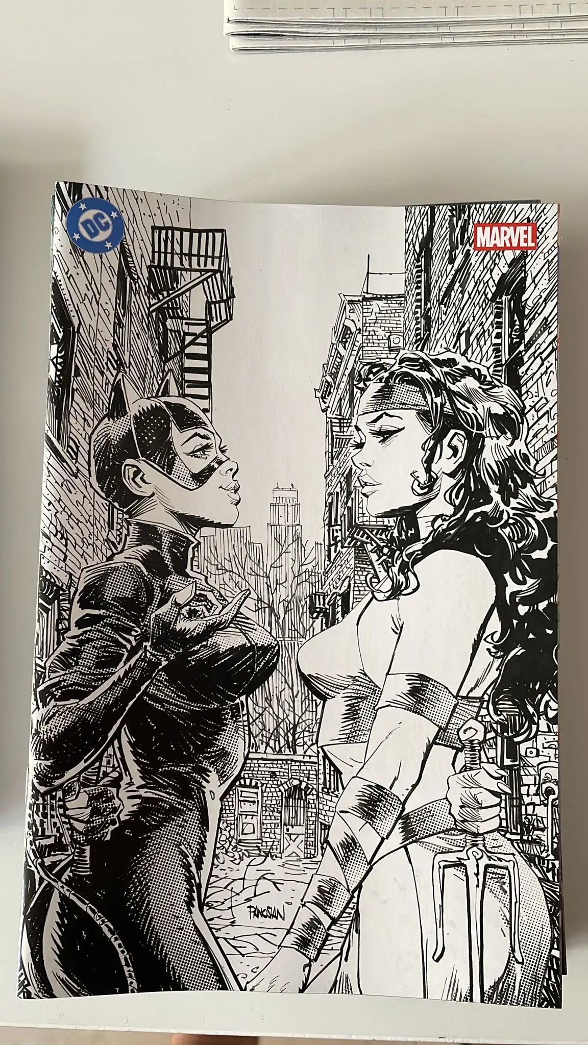 Batman/Deadpool (2025) #1 (Variant Dan Panosian B&W)